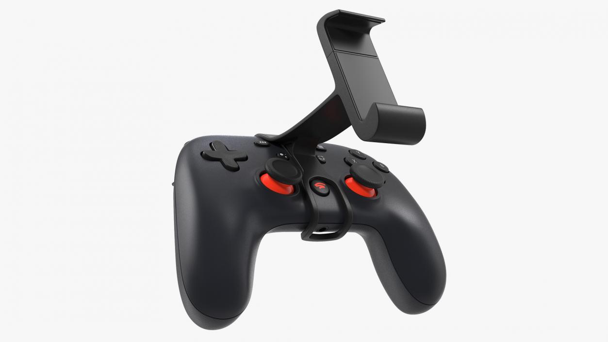 3D Google Stadia Controller with Phone Mount Blue