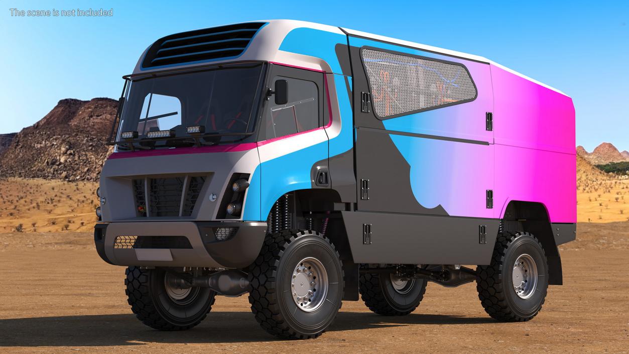 Hydrogen Powered Racing Truck 3D model