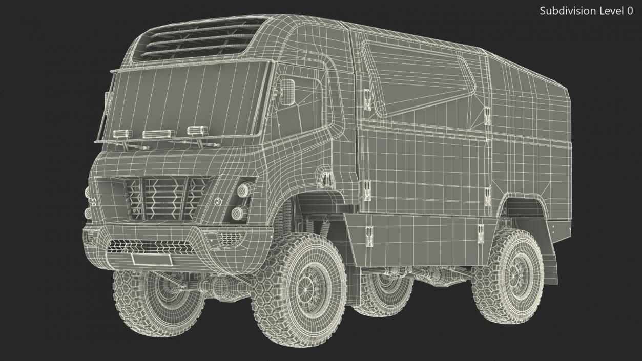 Hydrogen Powered Racing Truck 3D model