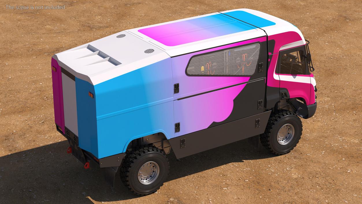 Hydrogen Powered Racing Truck 3D model