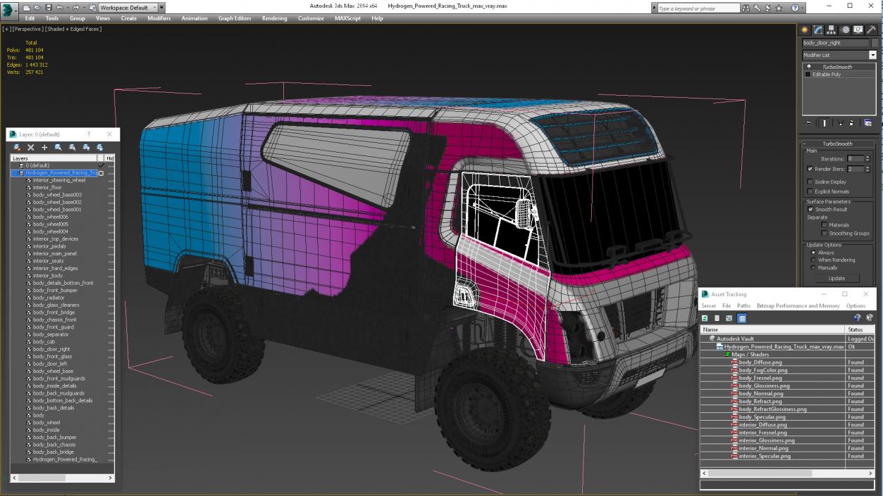 Hydrogen Powered Racing Truck 3D model