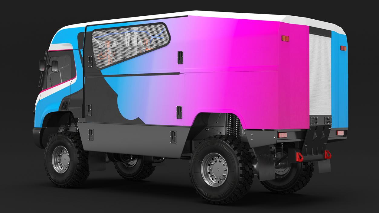 Hydrogen Powered Racing Truck 3D model