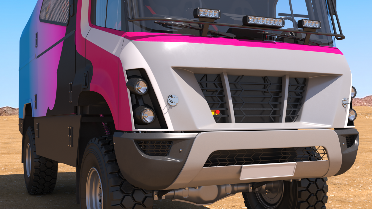 Hydrogen Powered Racing Truck 3D model