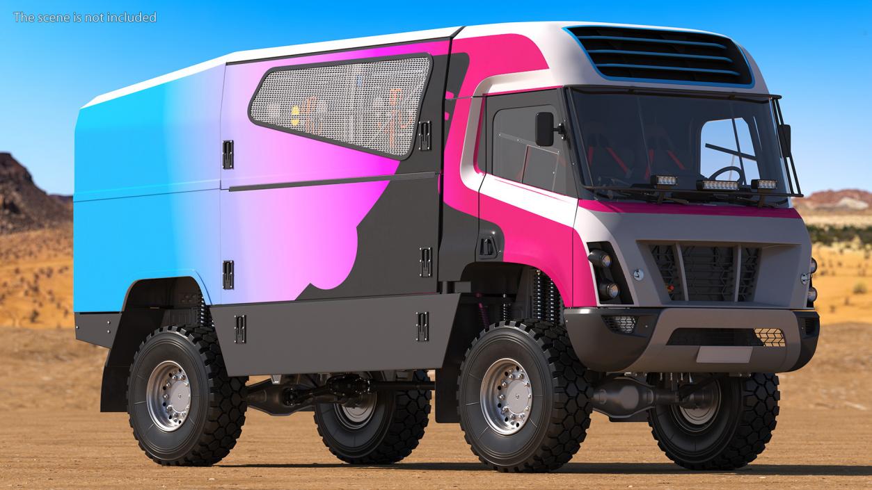 Hydrogen Powered Racing Truck 3D model