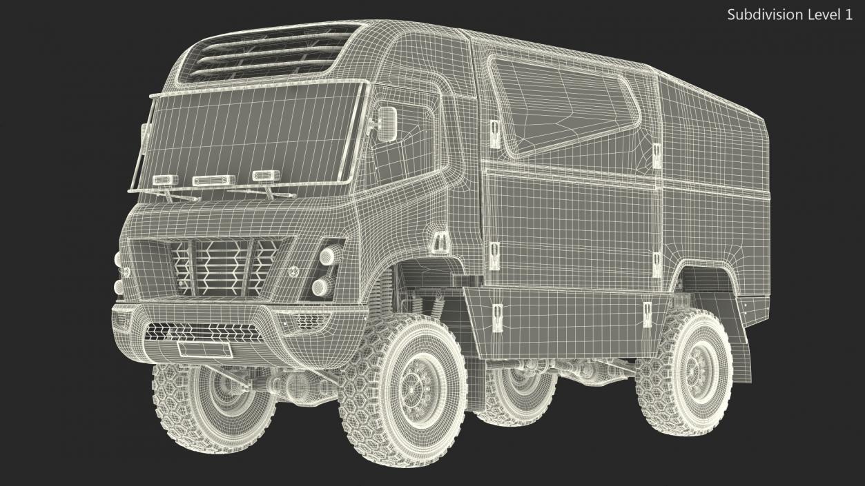 Hydrogen Powered Racing Truck 3D model