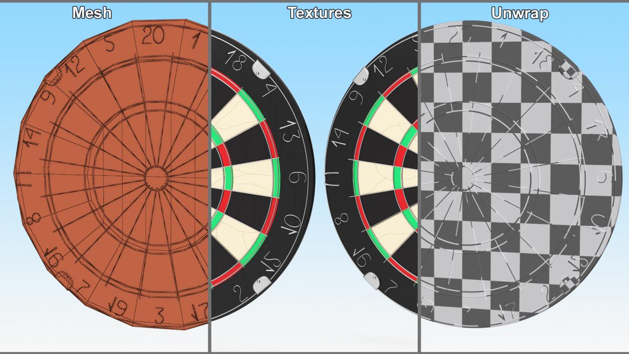 3D model Classic Bristle Dartboard