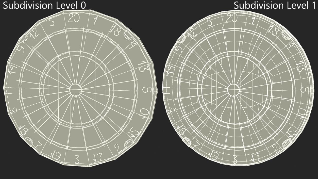 3D model Classic Bristle Dartboard