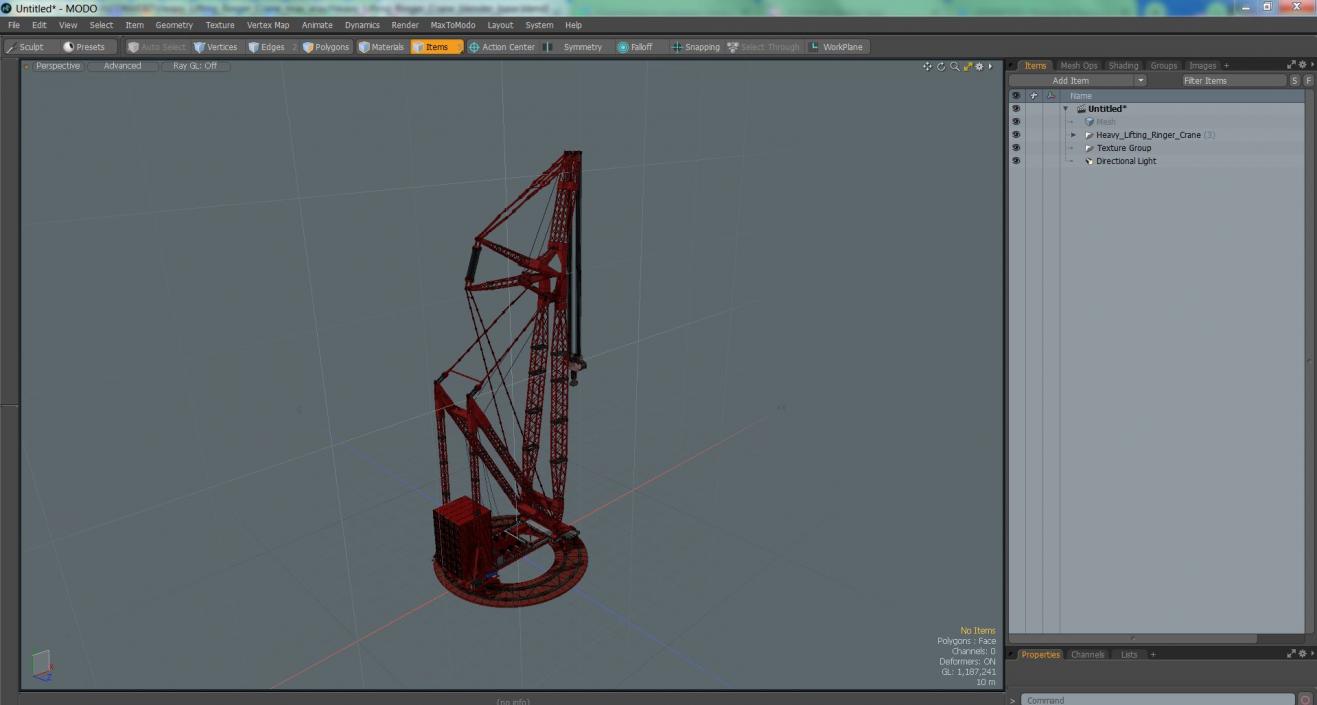 3D Heavy Lifting Ringer Crane