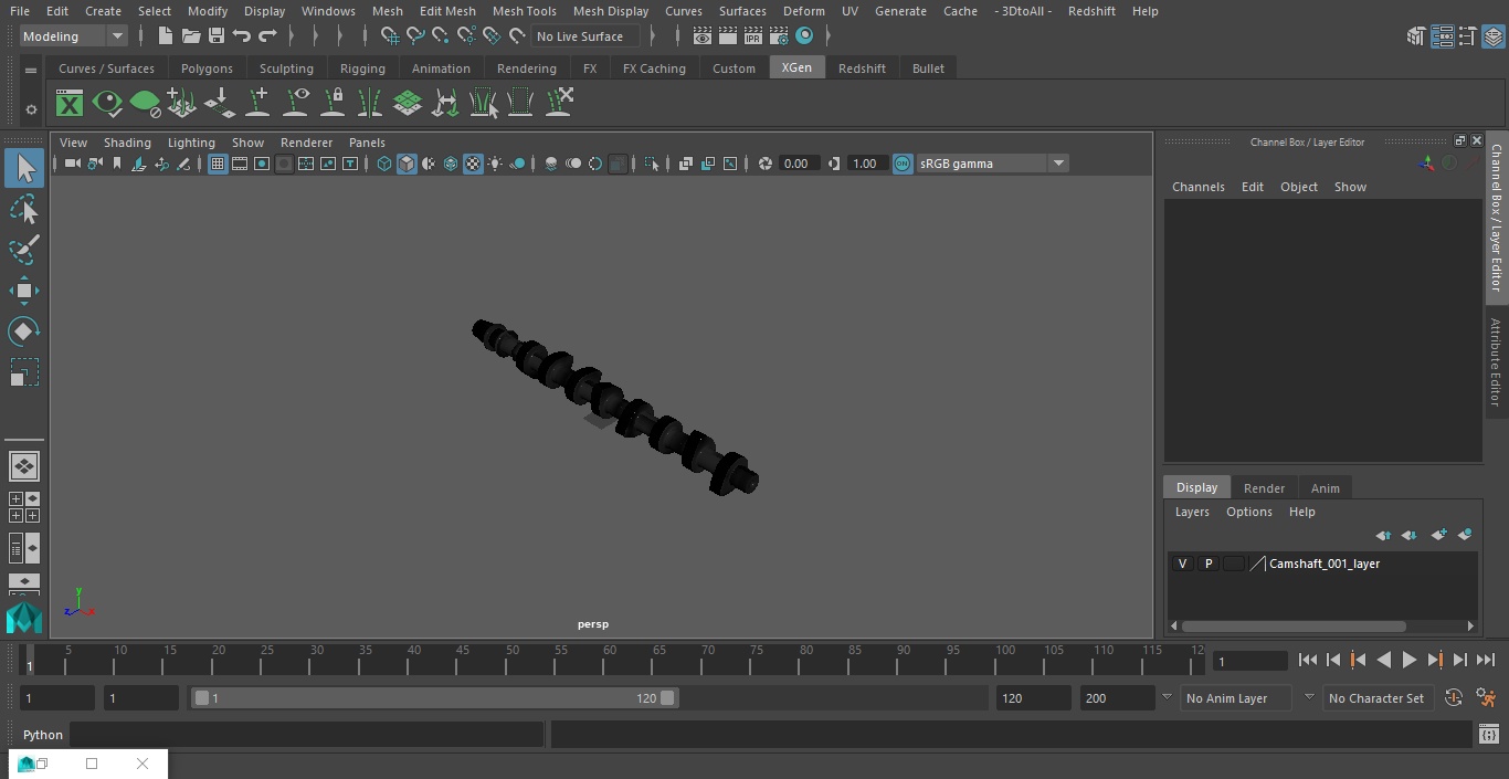 3D model Camshaft