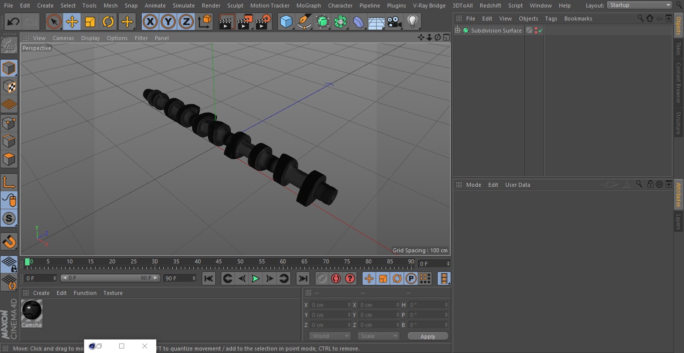 3D model Camshaft