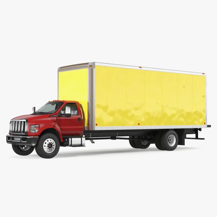 3D Straight Truck Generic Simple Interior model