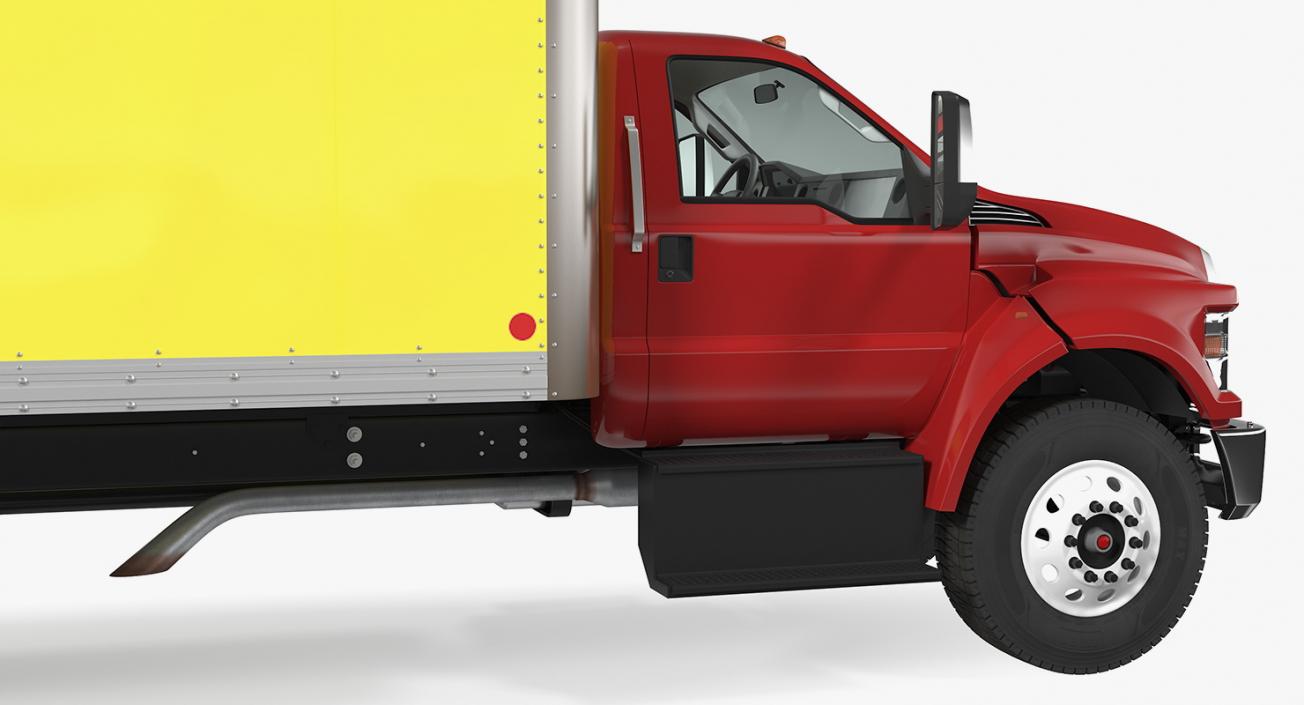 3D Straight Truck Generic Simple Interior model