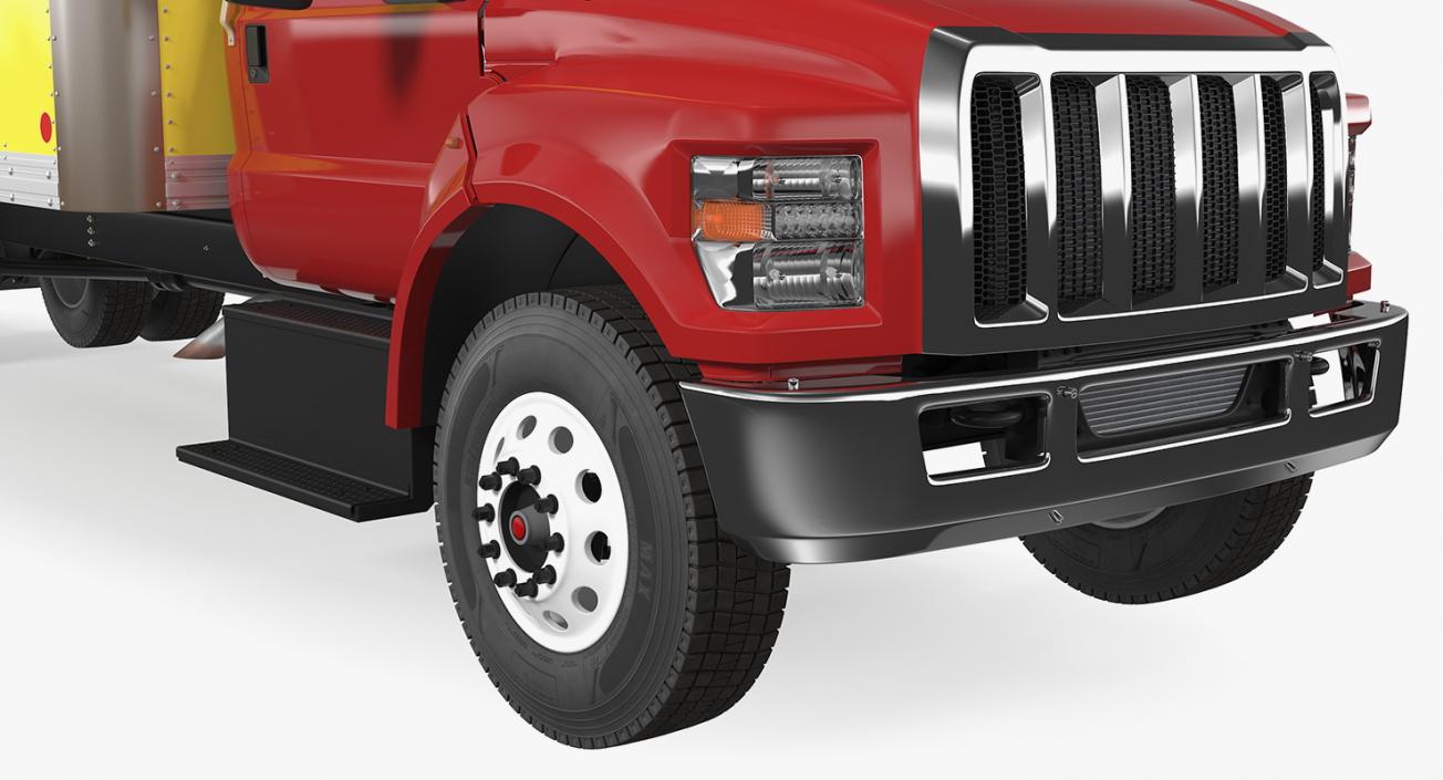 3D Straight Truck Generic Simple Interior model