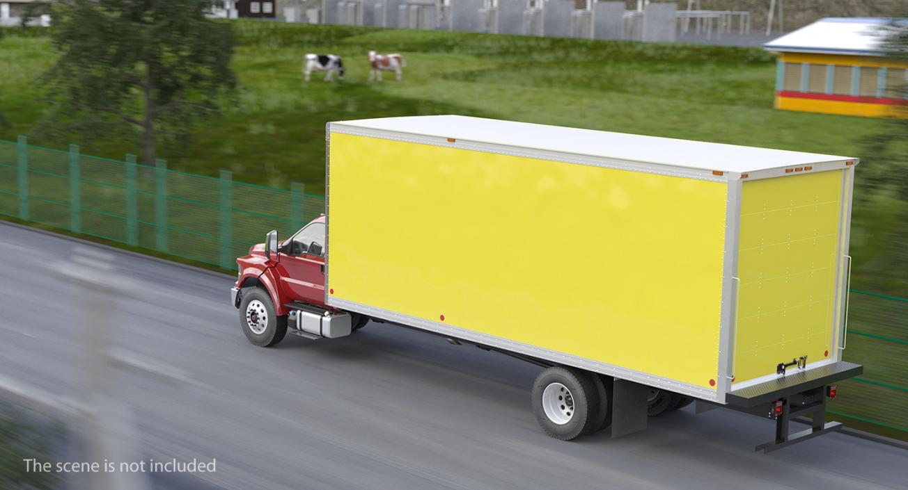 3D Straight Truck Generic Simple Interior model