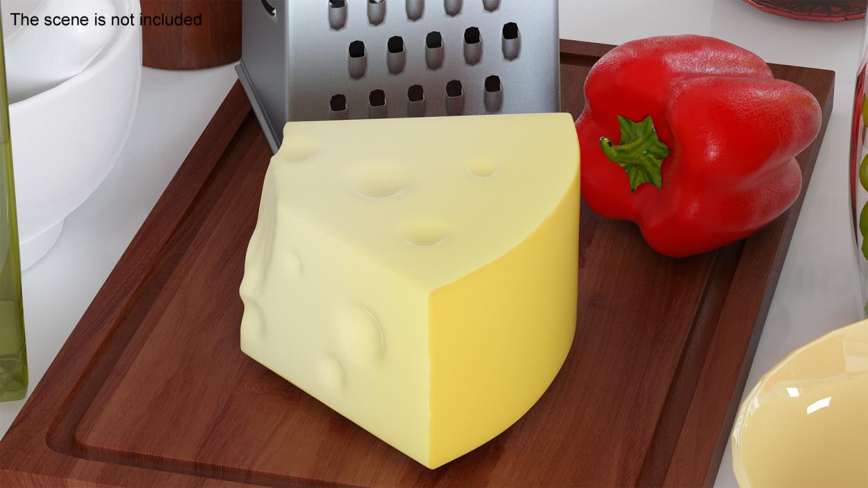 3D Grated Cheese model