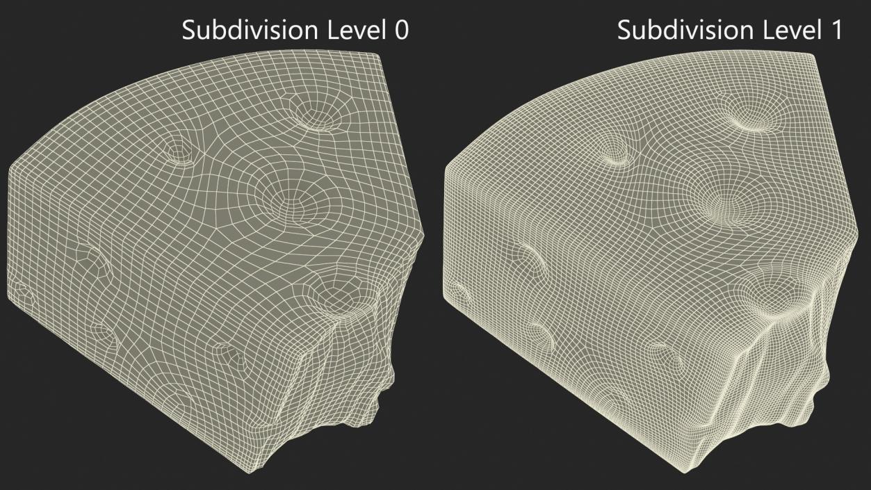 3D Grated Cheese model