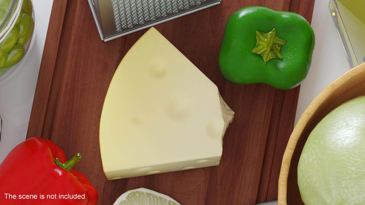 3D Grated Cheese model