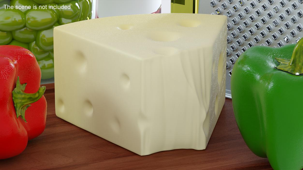 3D Grated Cheese model