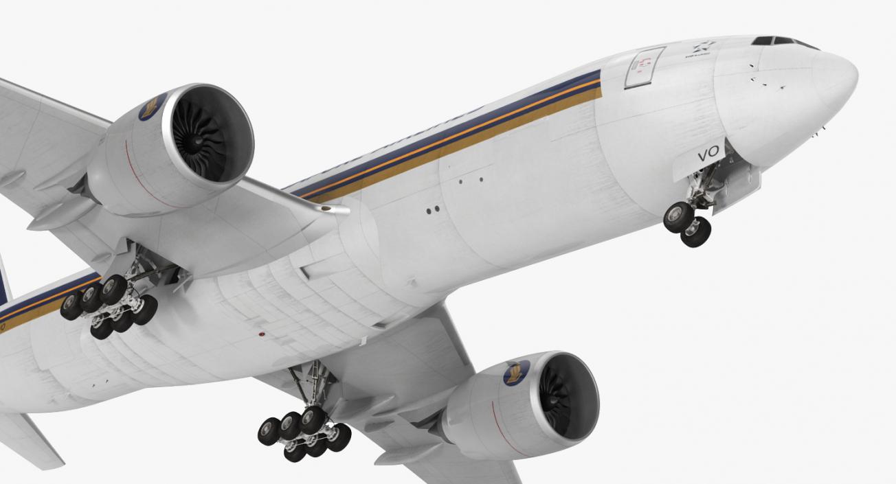 Boeing 777 Freighter Singapore Airlines 3D model