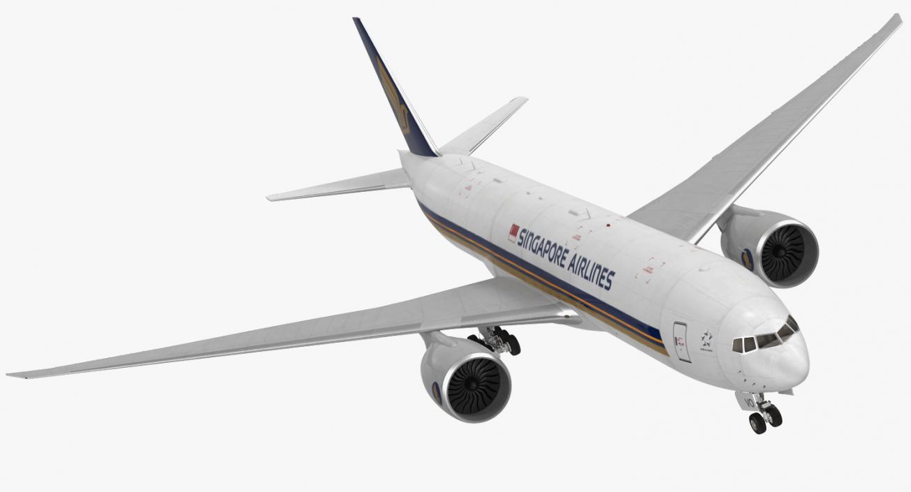 Boeing 777 Freighter Singapore Airlines 3D model