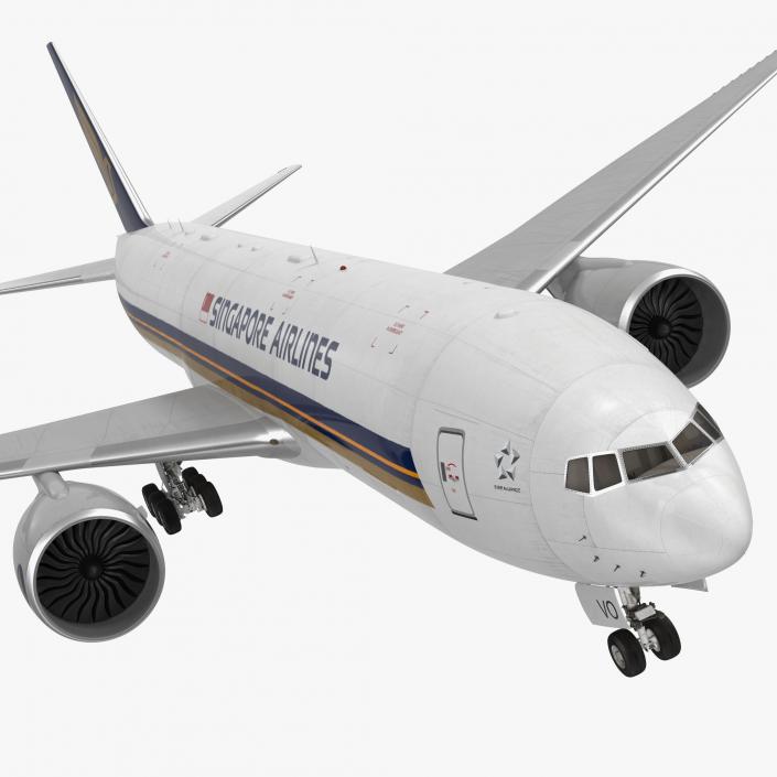 Boeing 777 Freighter Singapore Airlines 3D model