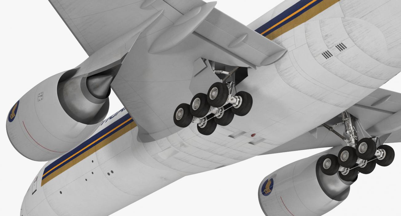 Boeing 777 Freighter Singapore Airlines 3D model