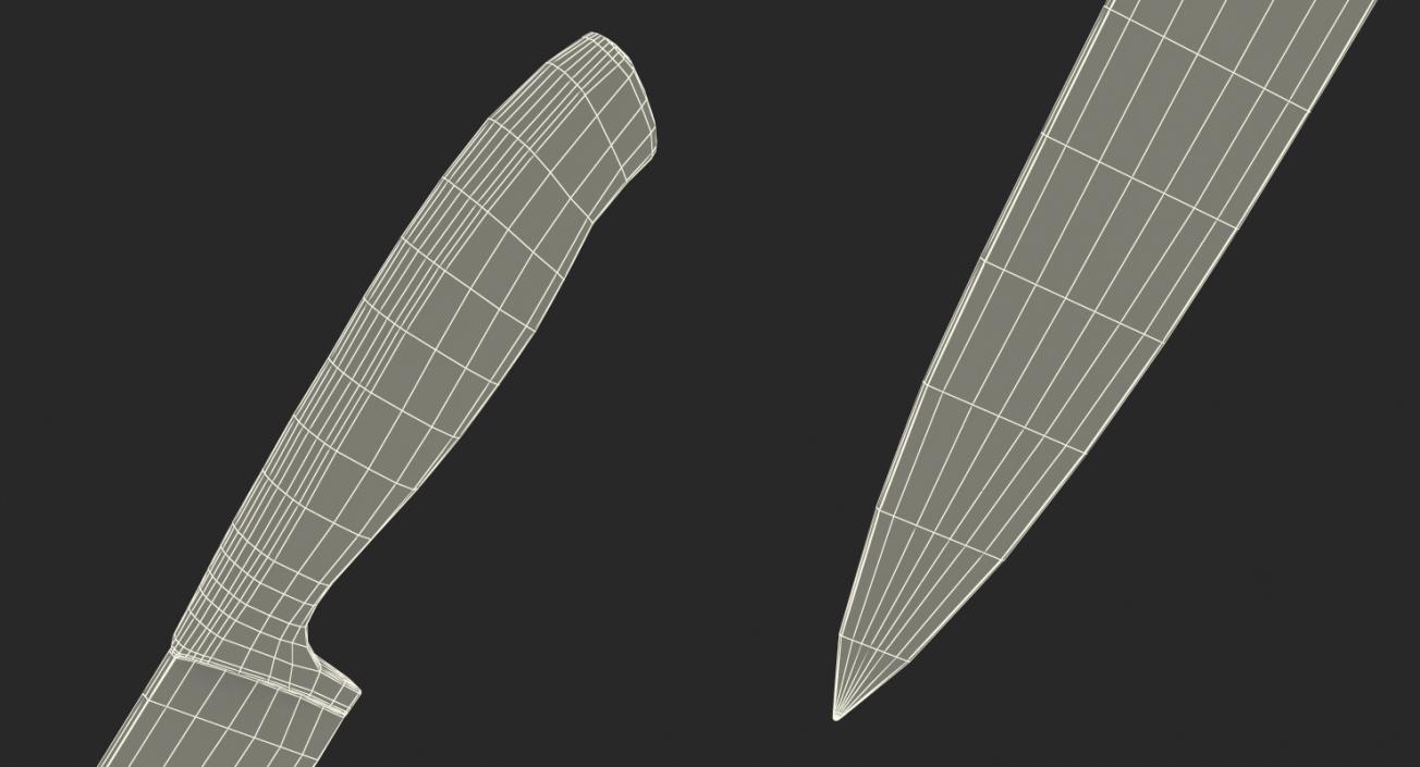 Stainless Steel Kitchen Knife 3D model