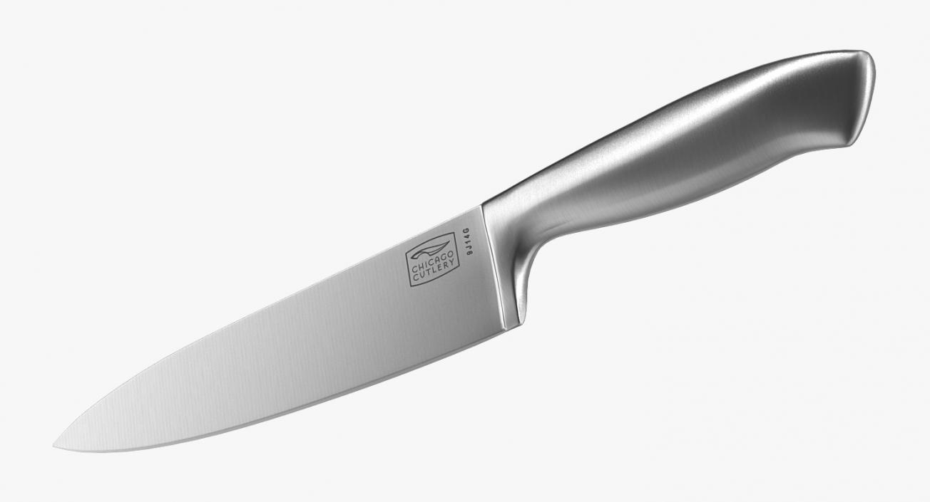 Stainless Steel Kitchen Knife 3D model