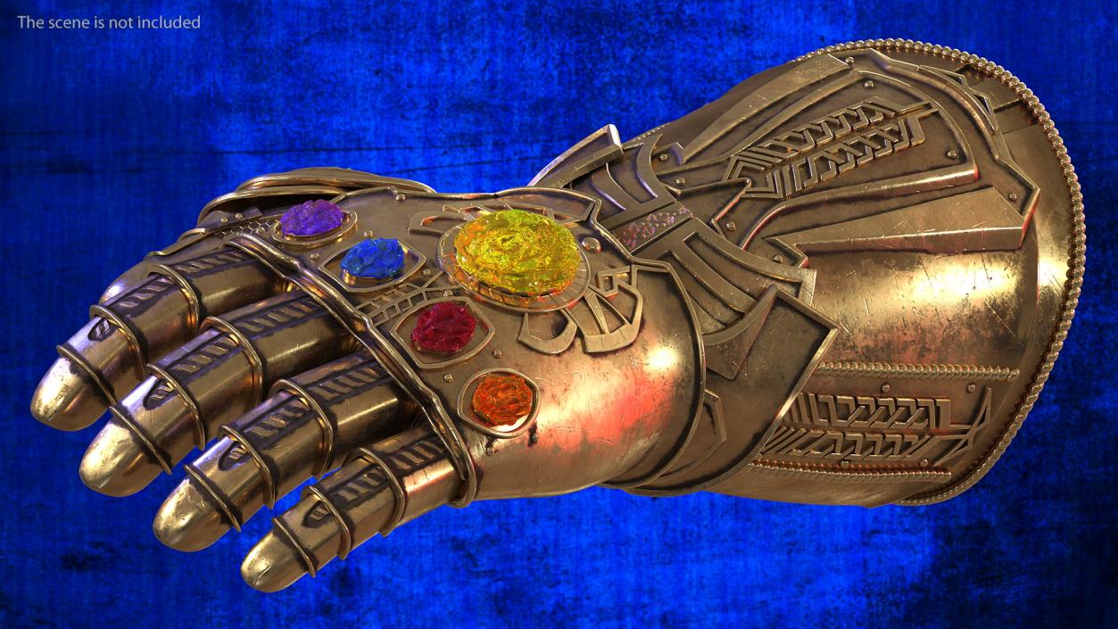 3D Infinity Gauntlet Rigged for Cinema 4D model