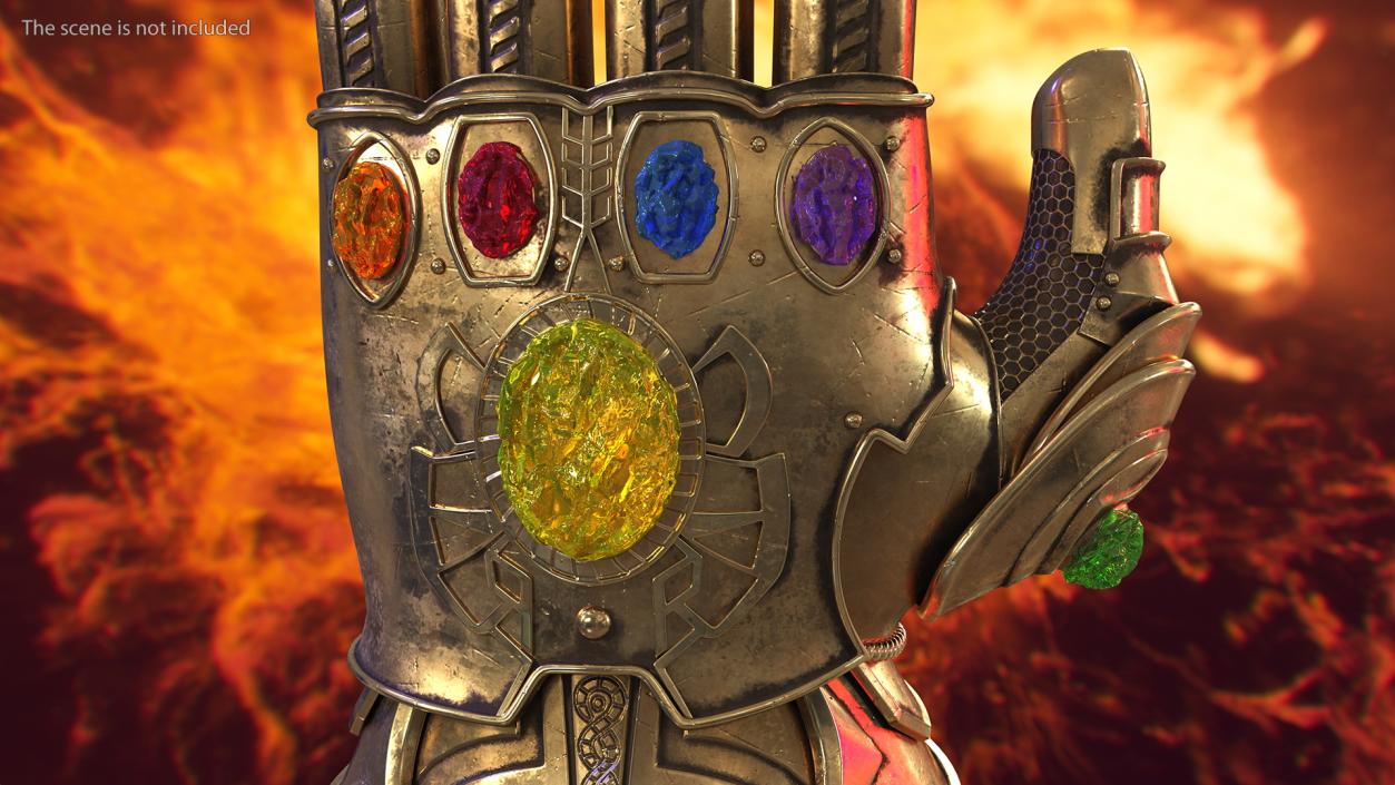 3D Infinity Gauntlet Rigged for Cinema 4D model