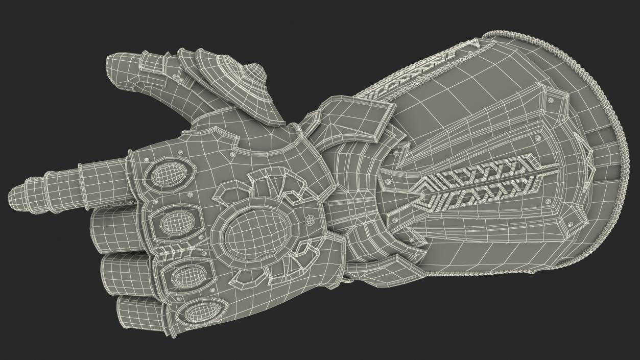 3D Infinity Gauntlet Rigged for Cinema 4D model