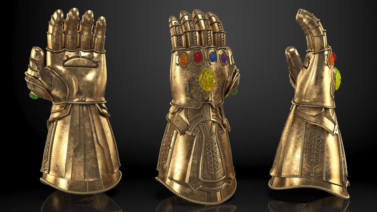 3D Infinity Gauntlet Rigged for Cinema 4D model