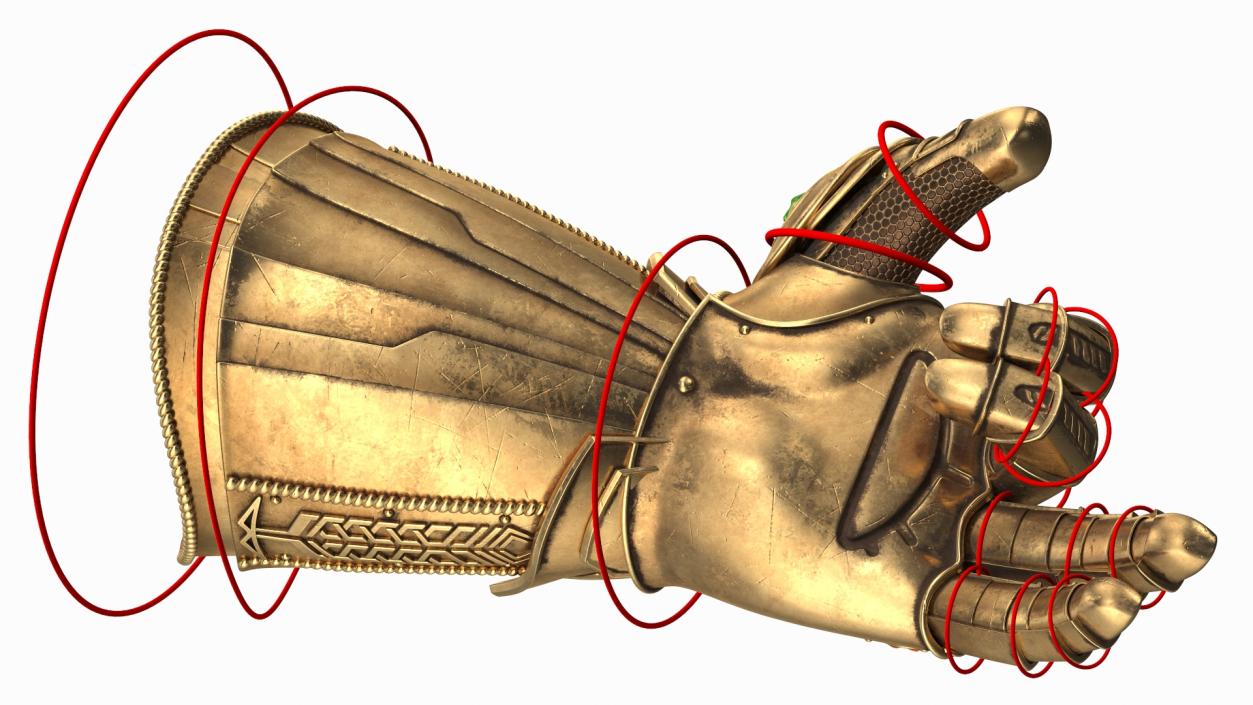 3D Infinity Gauntlet Rigged for Cinema 4D model