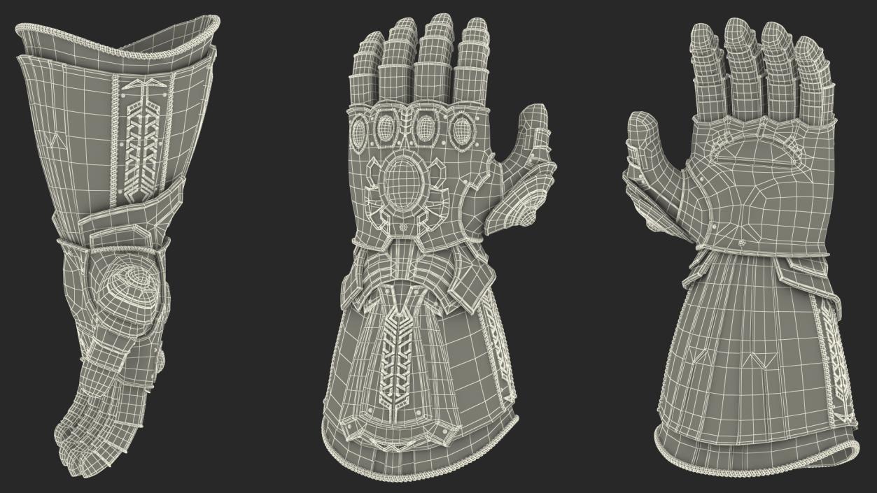 3D Infinity Gauntlet Rigged for Cinema 4D model