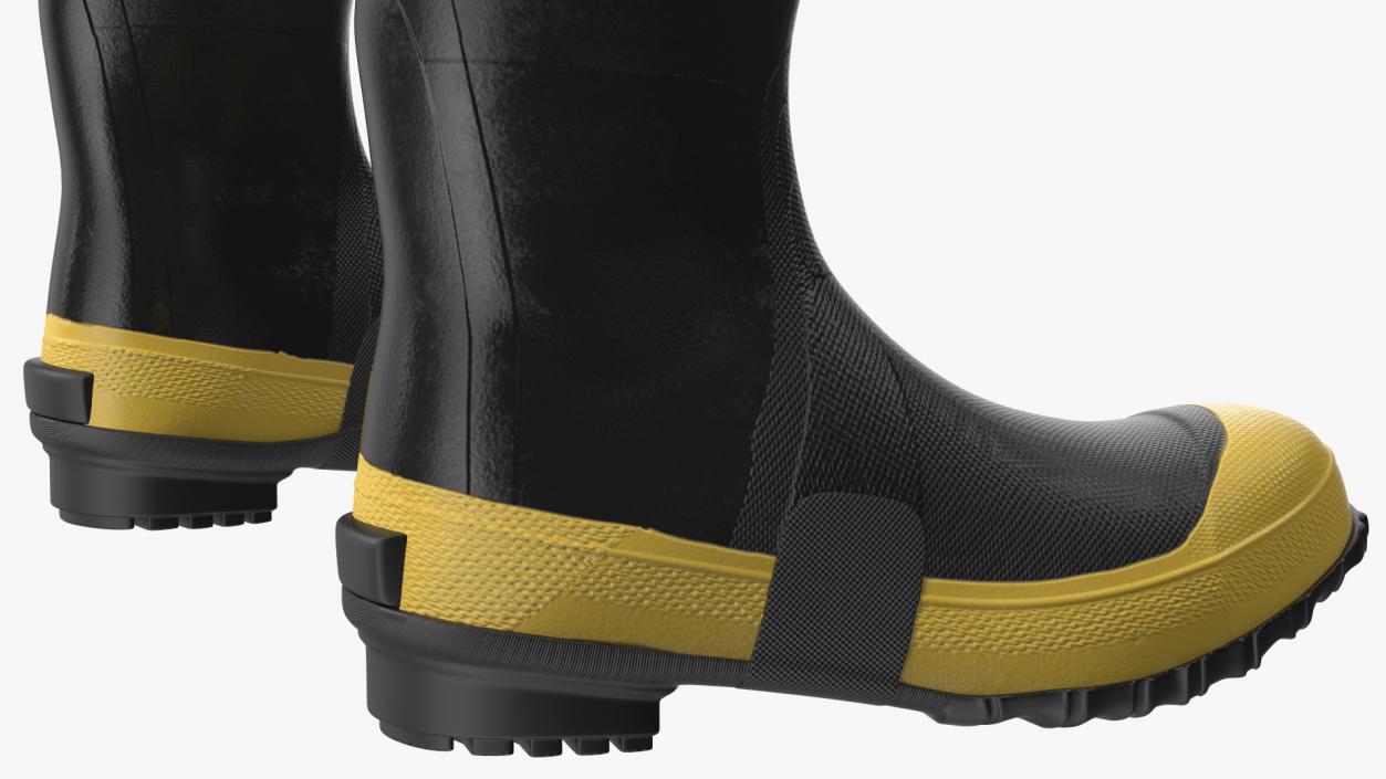 Waterproof Rubber Boots for Work 3D