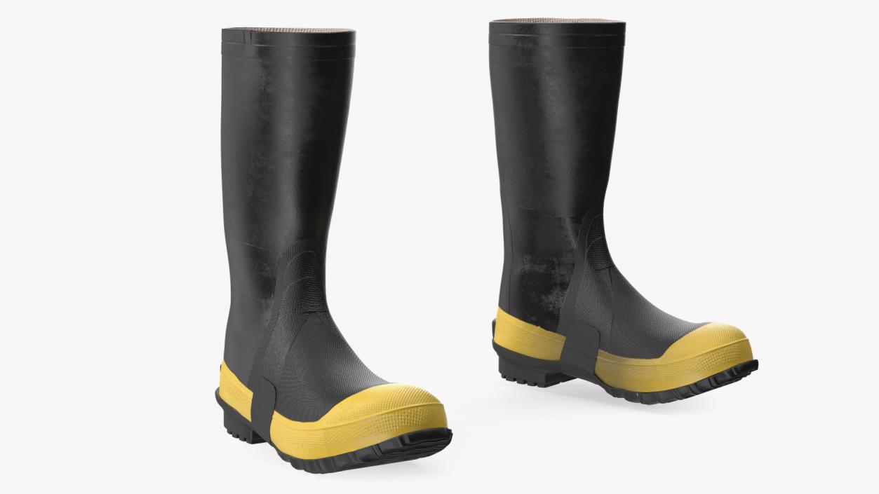 Waterproof Rubber Boots for Work 3D