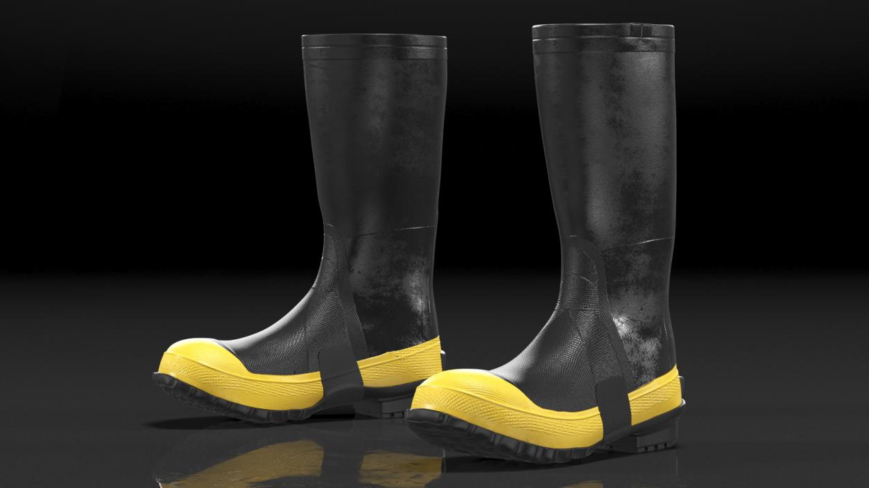 Waterproof Rubber Boots for Work 3D