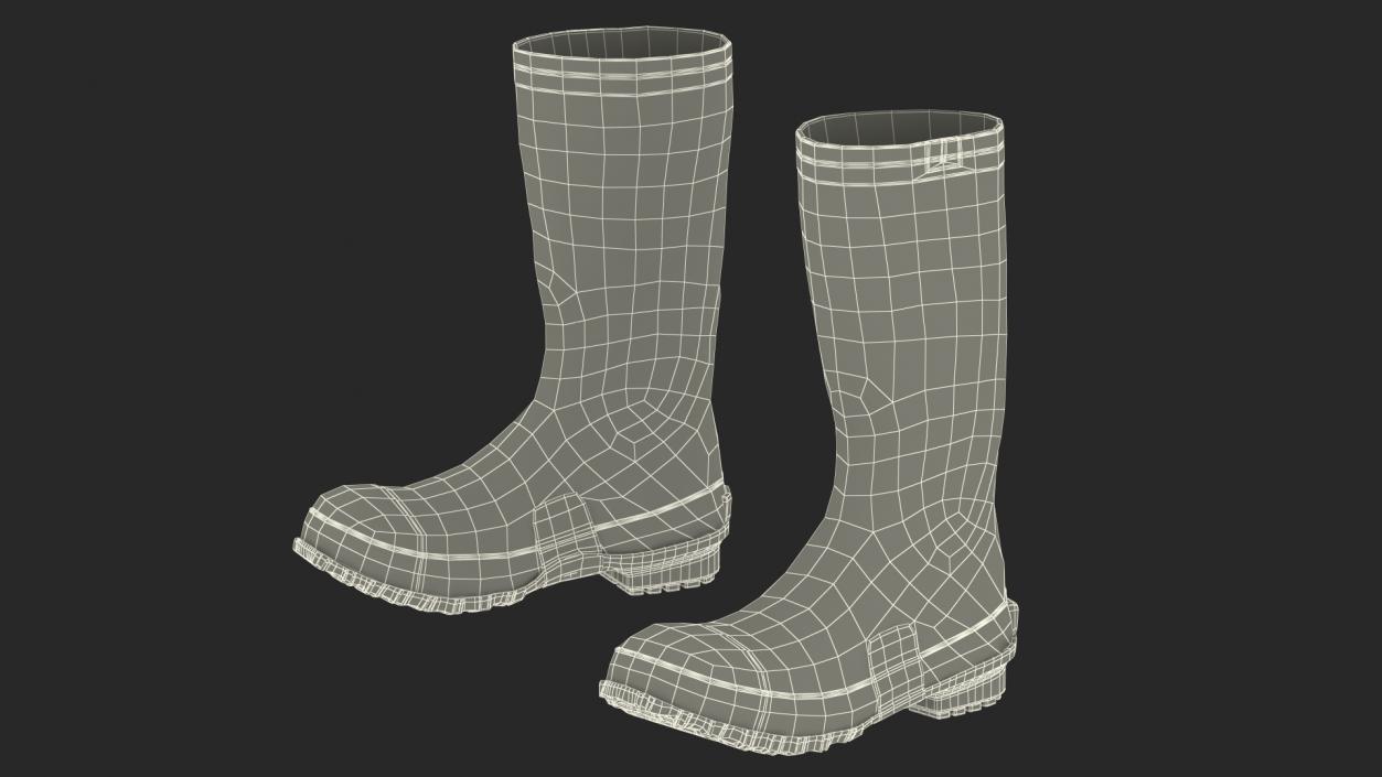 Waterproof Rubber Boots for Work 3D