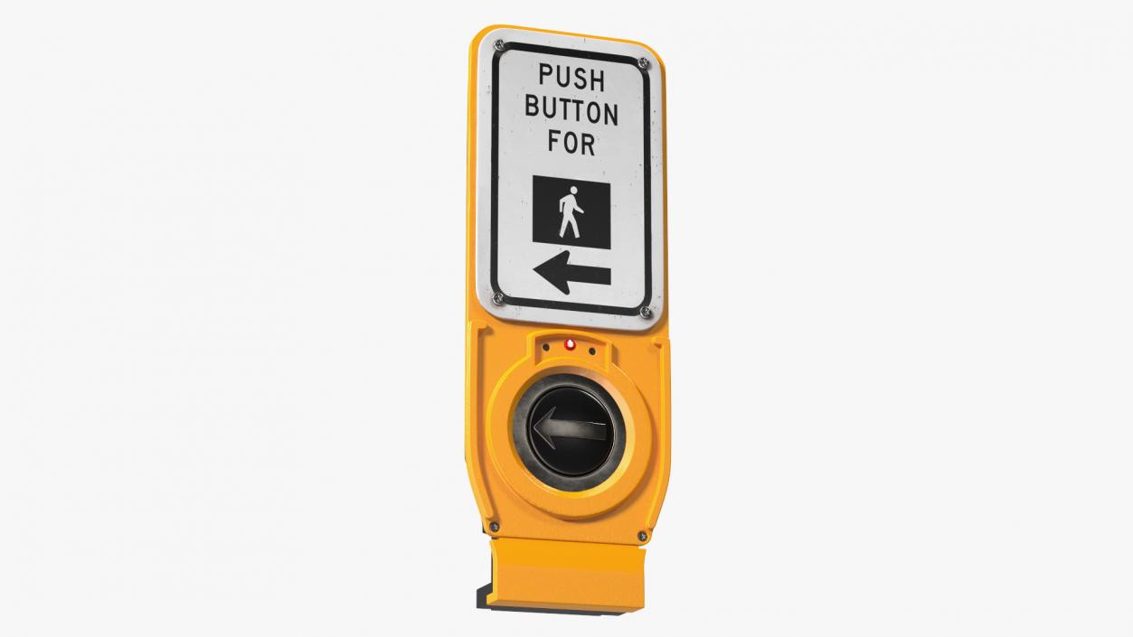 3D model NYC Crosswalk Button