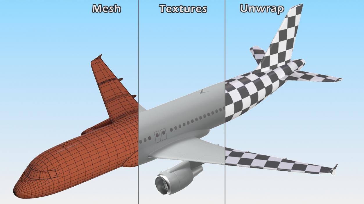 3D Jet Airliner Scale model