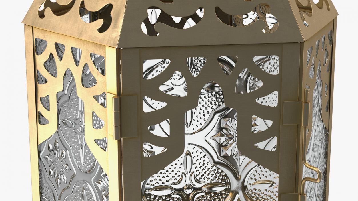 Metal Moroccan Lantern 3D