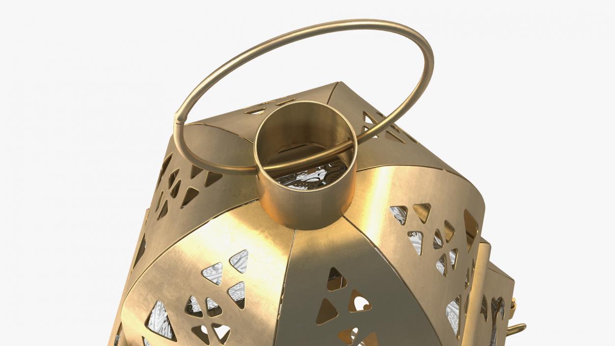 Metal Moroccan Lantern 3D