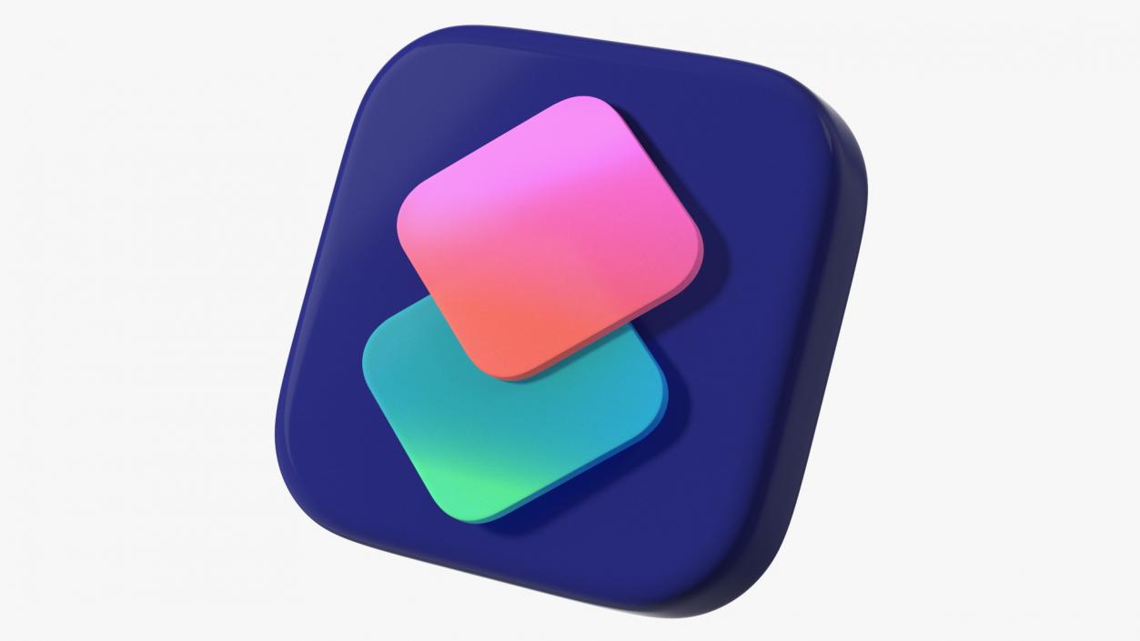 iPhone iOS Shortcuts Icon 2 3D