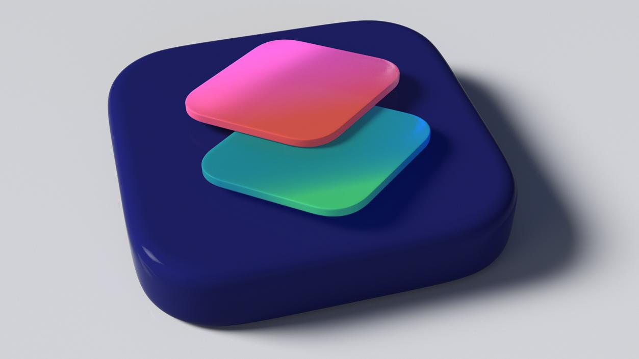 iPhone iOS Shortcuts Icon 2 3D