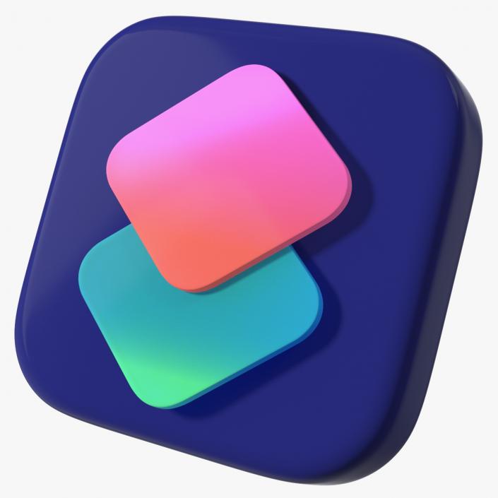 iPhone iOS Shortcuts Icon 2 3D