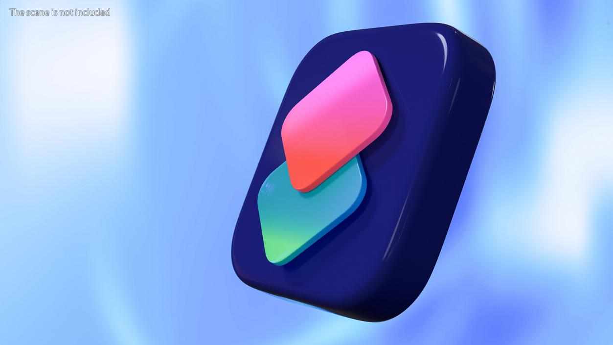 iPhone iOS Shortcuts Icon 2 3D