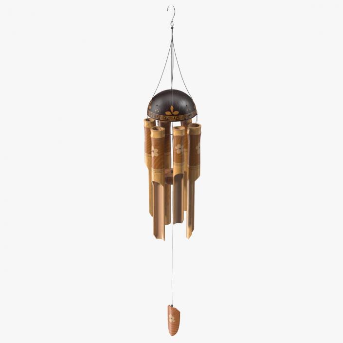 3D Bamboo Wind Chimes model