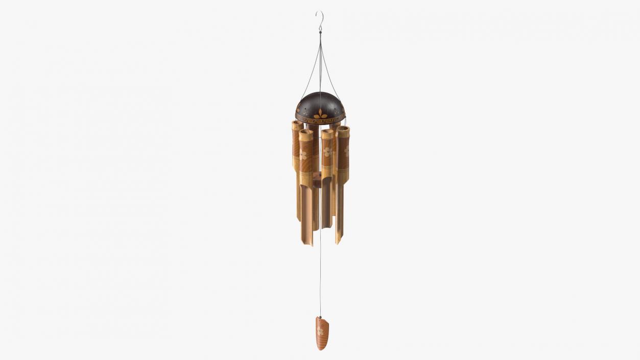 3D Bamboo Wind Chimes model