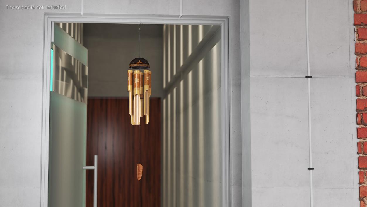 3D Bamboo Wind Chimes model