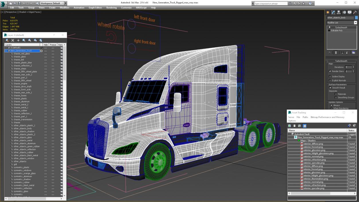 New Generation Truck Rigged 3D